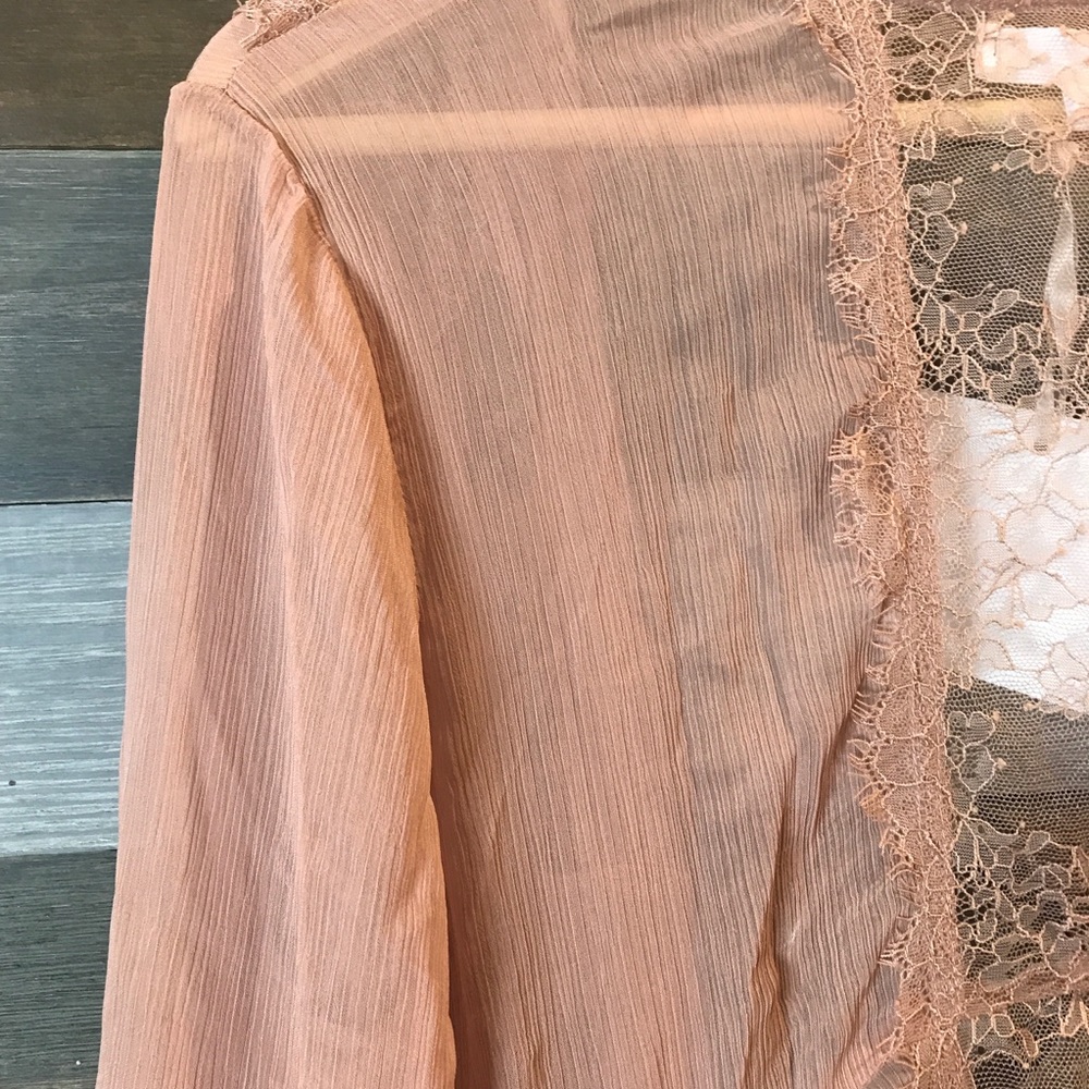 Boho Lace Detail Duster Cardigan - Picture 7 of 7
